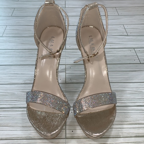 Lala Ikai Rhinestone Strappy High Heel - Picture 2 of 8